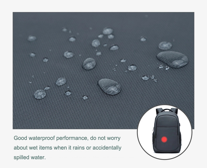 Waterproof business laptop backpack