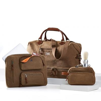 mens weekend canvas travel overnight gym duffle bag