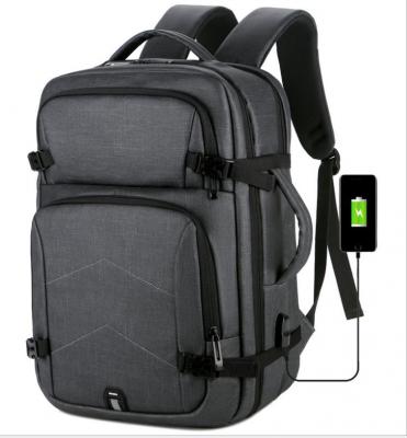water resistant computer bag college student school book bag large capacity laptop USB charge travel backpack